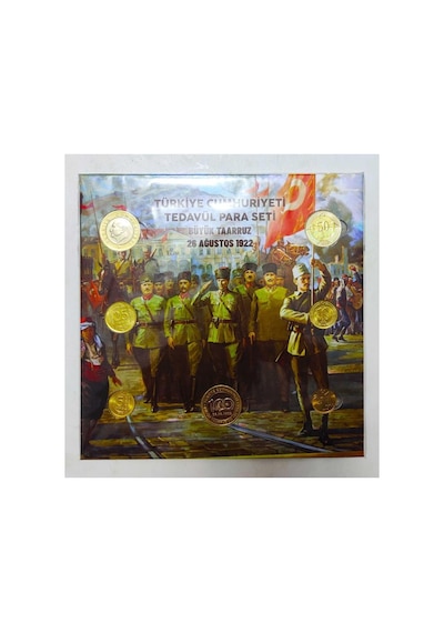 Türkiye Cumhuriyeti Tedavül Para Seti Büyük Taarruz 26 Ağustos 1922 Atatürk Temalı Koleksiyon Seti