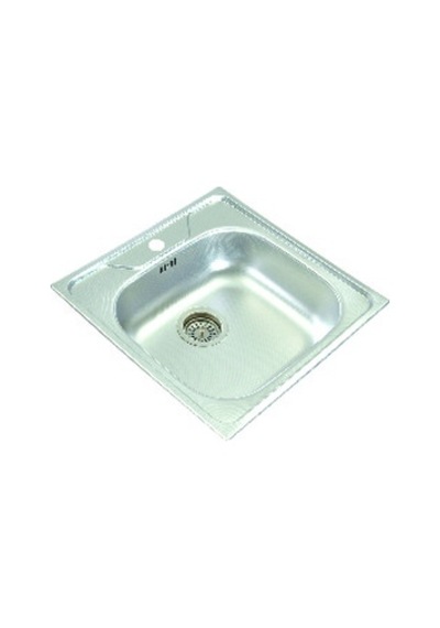 Ekosan 50 x 50 304 Kalite Paslanmaz Eviye + Sifon