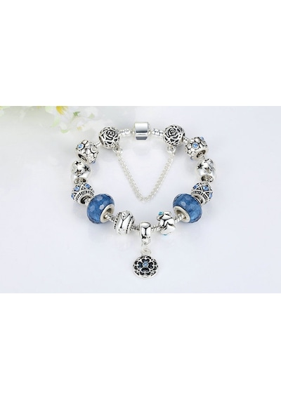 Charm Bileklik, Mavi Mother Charmlı, Si