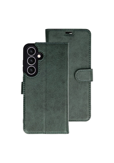 Samsung Galaxy Uyumlu A27 5g Kılıf Deri Deluxe Cüzdanlı Kapaklı Case Yeşil