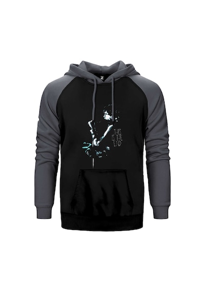 The Doors This Is The End Gri Renk Reglan Kol Kapşonlu Sweatshirt Gri