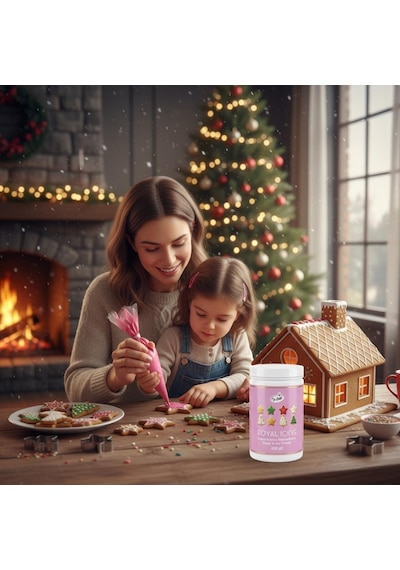 Royal Icing 200 Gr Pembe Kurabiye, Pasta Ve Şeker Hamuru Dekoru