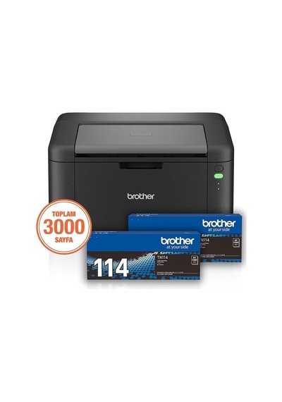 Brother Hl-l1232w-2t Mono Lazer Usb/wıfı A4 Yazıcı 2 Tam Dolu Tonerli