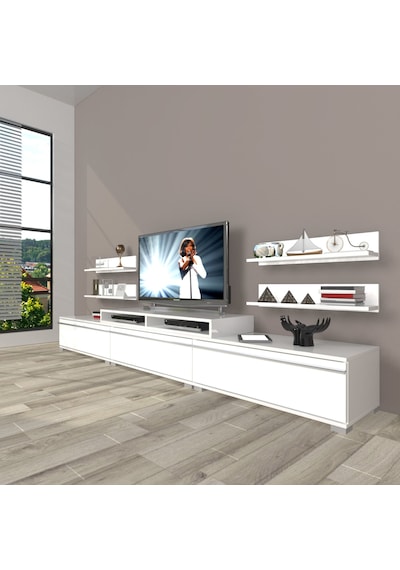 Decoraktiv Ekoflex 270r Mdf Tv Ünitesi Tv Sehpası Beyaz