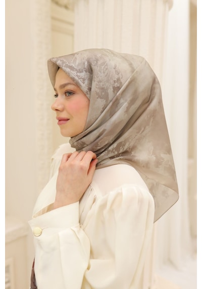 Silk Home Shiny Eşarp 75002-57 Kum Beji, Vizon