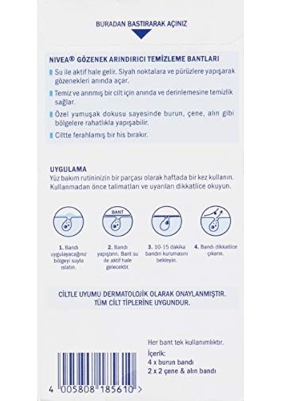 Nıvea Siyah Nokta Temizleyici Burun T-bant, Gözenek Arındırıcı, Derinlemesine Temizlik, Limon Özü, 4 Adet 3 Paketi 10