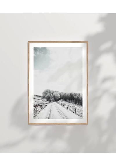 Çerçevesiz Poster Karlar Altında