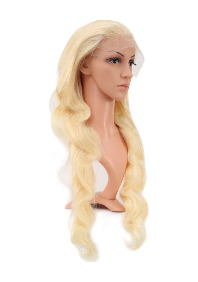 Gerçek Front Lace Dalgalı Platin Tül Peruk - 80-85cm