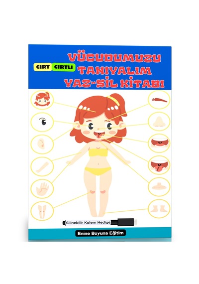 Vücudumuzu Tanıyalım Yaz - Sil Kitabı