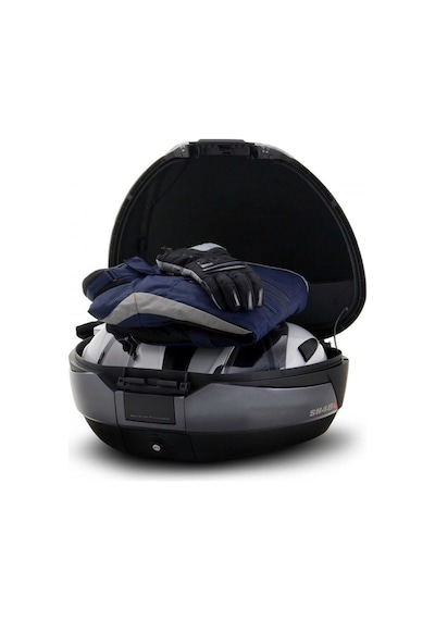 Shad Motosiklet Çanta - Topcase - Sh48 Arka Çanta Karbon Tıtanıum 48lt Sirt Dayama Dahi L Standart
