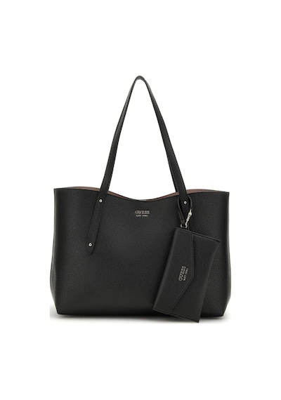 Guess Kadın Brenton Tote Omuz Çantası - Siyah Siyah