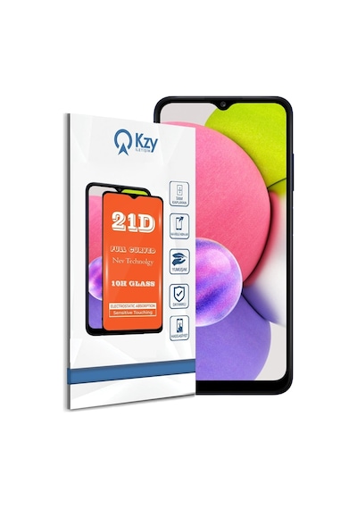 Samsung Uyumlu Galaxy A03S Tam Kaplayan 21D Temperli Ekran Koruyucu Cam (525489789) 20 Tl Fark Ile Apple  iPhone Hızlı Şarj Kablosu