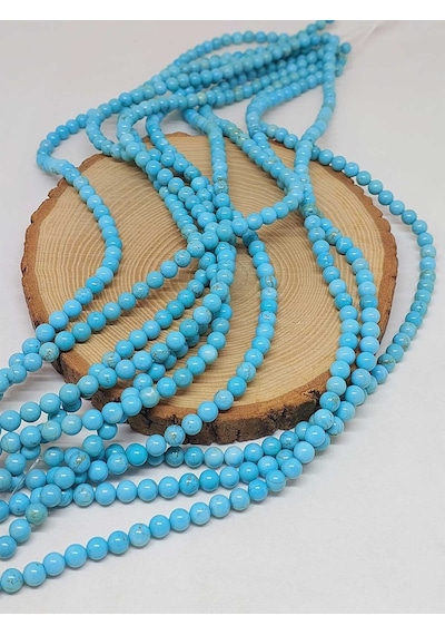 Yasamtohumu Turkuaz Taşı Dizi 6mm 54350 Turkuaz