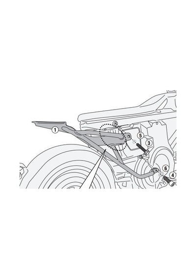 Bmw Ce 02 24-25 Arka Çanta Demiri Givi Sr5147 Diğer