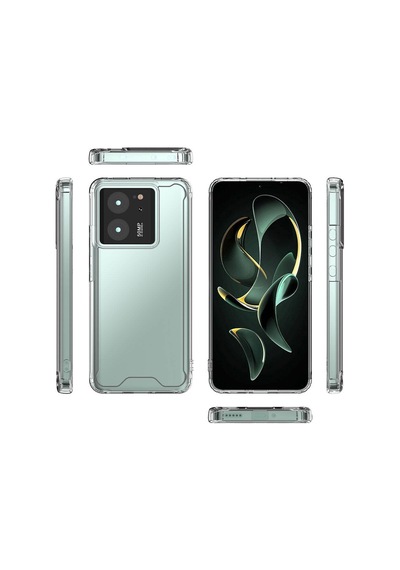 Xiaomi Mi 13t Pro Kılıf Coss Şeffaf Sert Silikon Kılıf