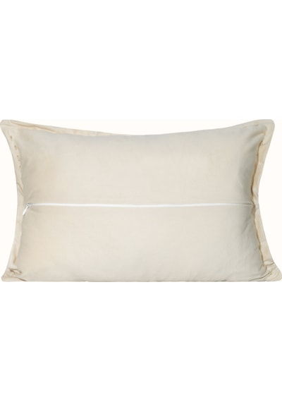 Koza Home İbiza Krem Kadife Yastık 30x50 5012