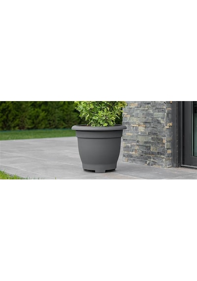 Omnipazar So-vhs4 Dekoratif Vaha Saksı İç Ve Dış Mekan 7.7 Litre No 4 Antrasit 116