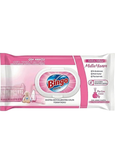 Bingo Yüzey Temizlik Havlusu 96 Lı 3 Lü Karma Paket Beyaz