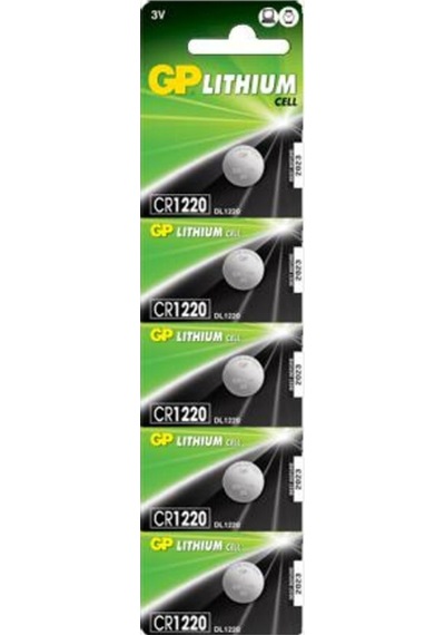 Pil 1220 Lityum Düğme Beşli Paket Gp Cr1220