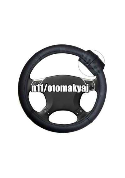 Oto Direksiyon Kılıfı Geçme - Siyah Gri Bej Kırmızı Dikişsiz