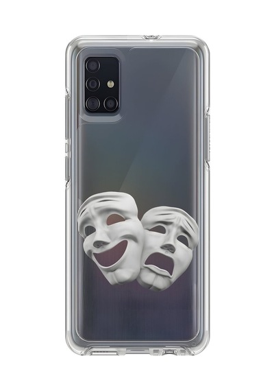 Samsung Galaxy A51 Uyumlu Şeffaf Kılıf Estetik Yüz 7 Tasarımlı