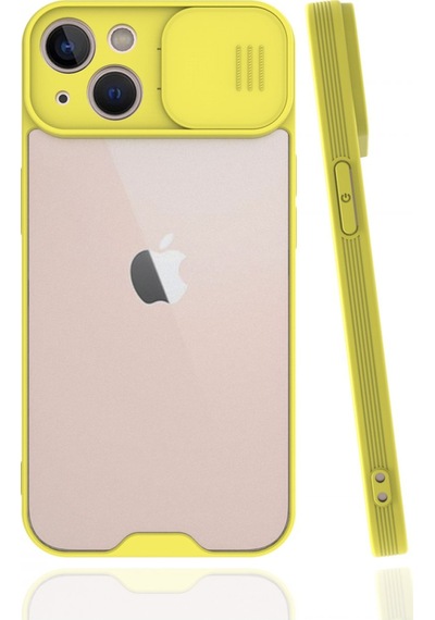 Newface - 706 - İphone 13 Kılıf Platin Kamera Koruma Silikon - Edntrend - - Sarı