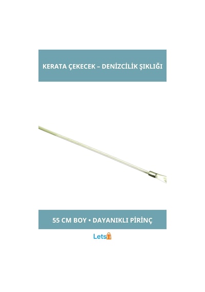 Letsii Dayanıklı Pirinç Çapalı Kerata Çekecek 55 Cm Dekoratif Aksesuar
