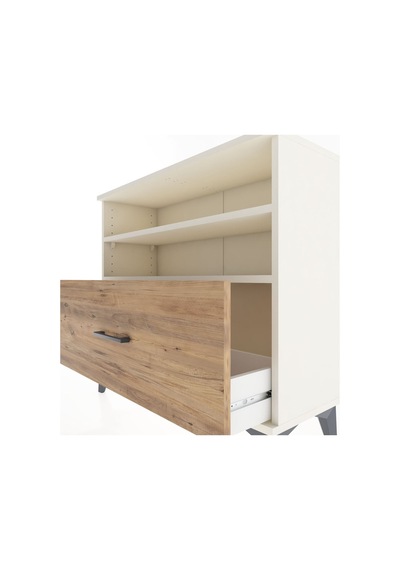 Arges Şifonyer 2 Raflı Tek Çekmeceli 88x30x80 Aytaşı-çam Aytaşı