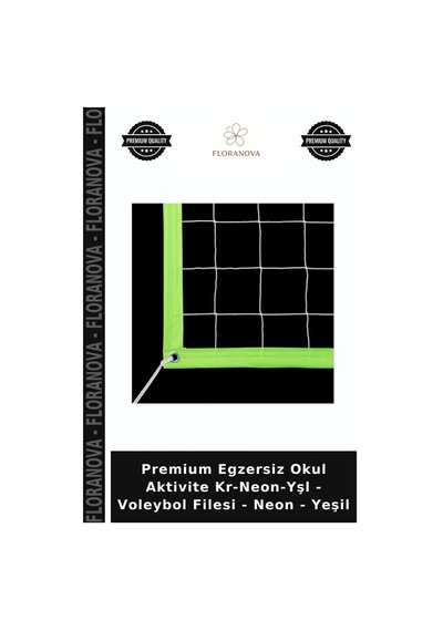 Premium Egzersiz Okul Aktivite Kr-neon-yşl - Voleybol Filesi - Neon - Yeşil