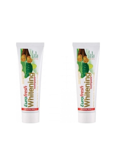 Farmasi Euro Fresh Whitening Aloe Veralı Misvaklı Beyazlatıcı Diş Macunu 2 x 112 G