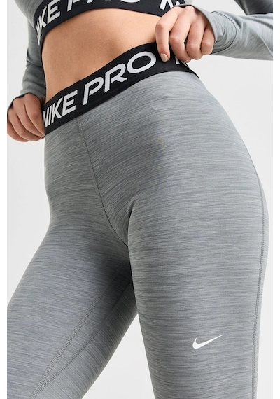 Nike Pro 365 Dri Fit Training Mid Rise Full Length Tight Fit Green Toparlayıcı Tayt Gri Melanj