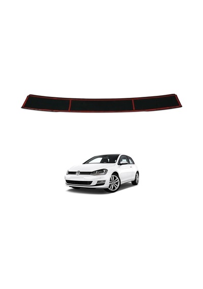 Ferrous Autoaccessories Volkswagen Golf 7 İle Uyumlu Arka Tampon Üstü Koruyucu 2013 2021