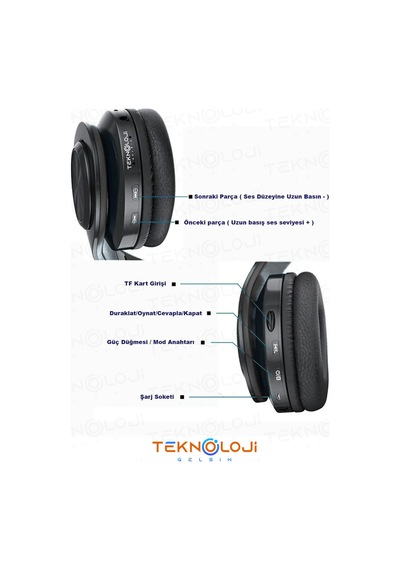 Teknoloji Gelsin B39 Bluetooth 5.4 Kulaküstü Kulaklık