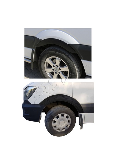 Mercedes Sprinter W906 Uyumlu 2006-2017 Damalı Çamurluk Dodik 4 Parça