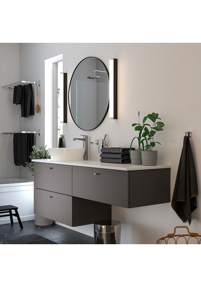 Ikea Lindbyn Yuvarlak Ayna 80 Cm Siyah