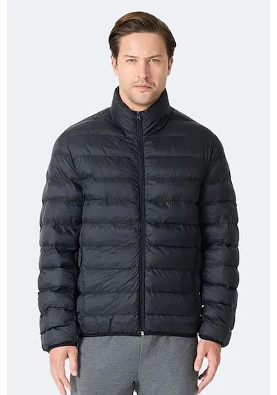 Slazenger Braum Erkek Puffer Şişme Mont Siyah