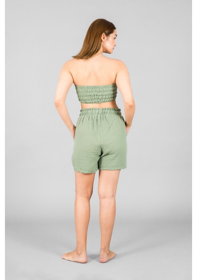 Asc Sun Kadın Müslin Crop Top Mint