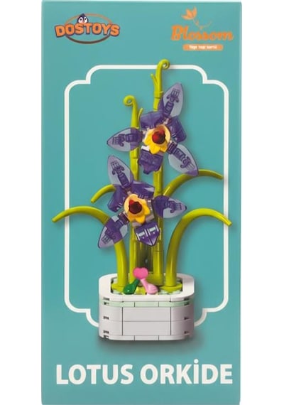 Dostoys Yapı Taşı Serisi Çiçek Yapım Seti Lotus Orkide