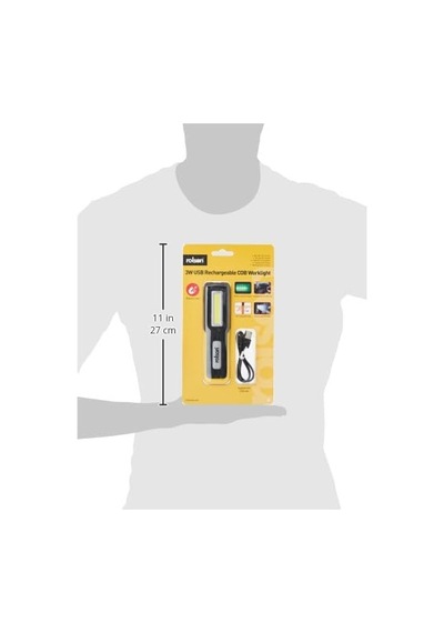 61467 3w Usb Rechargeable Cob Torch & Lamp
