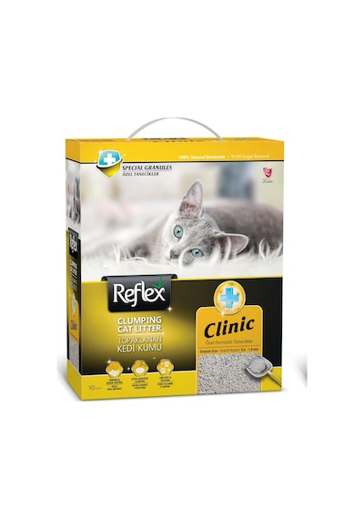 Klinik Özel Formüllü Tanecikler Topaklanan Kedi Kumu 10 Lt