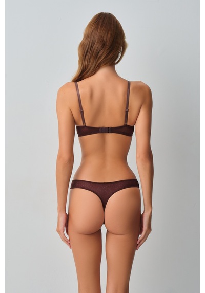 Suwen Mocha Brazilian String Külot Wsl102103191460 Bitter