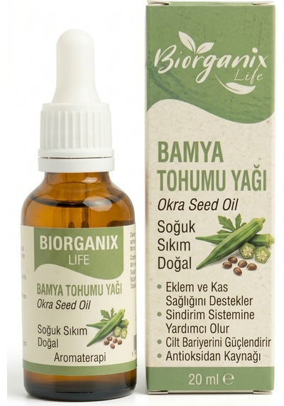 Life Bamya Tohumu Yağı 20 Ml - %100 Doğal Soğuk Sıkım -