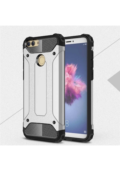 Huawei P Smart 2018 (FIG-LX1) - Kilif Darbe Önleyici Zirh Tank Kapak