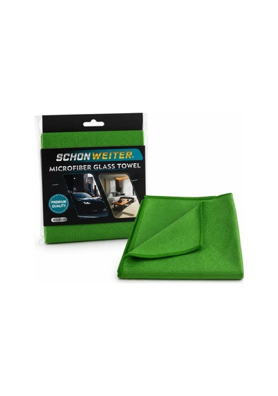 Araç Oto Cam Temizleme Bezi Glass Towel 40x40 Cm Yeşil