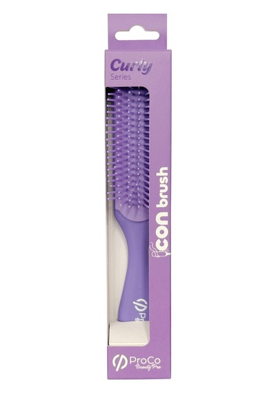 Icon Brush Zero Frizz Saç Fırçası - Bukle Belirginleştirici Ve Şekillendirici Lila