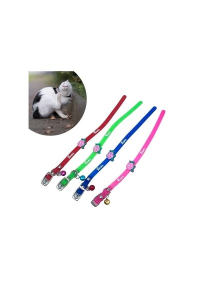 Büro Ev Evcil Hayvanı İçin Çıngırak Zilli Slikon Kedi Köpek Boyun Tasması