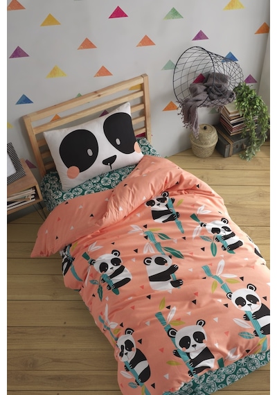 Enlora Home Kolay Ütülenir Nevresim Takımı Tek Kişilik Panida Pembe
