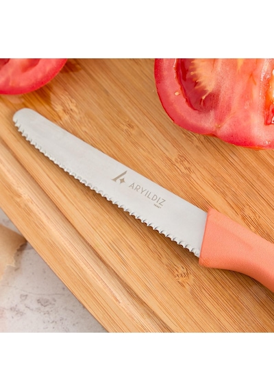 Aryıldız Primo Domates Bıçağı Somon 10 Cm Diğer