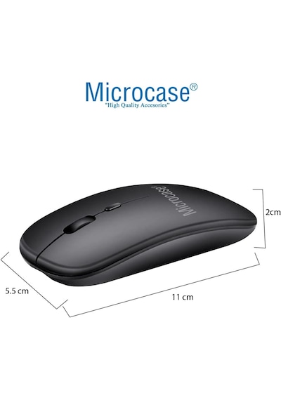 Microcase Apple Uyumlu iPad  Pro 13 2025 Tablet İçin Bluetooth Klavye + Mouse + Tablet Standı - Al4514 Beyaz Lazer