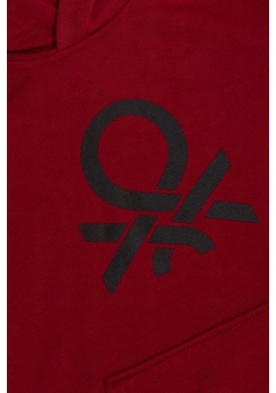 United Colors Of Benetton Erkek Çocuk Bnt-b23341 Sweatshirt Bordo-2127 Bordo